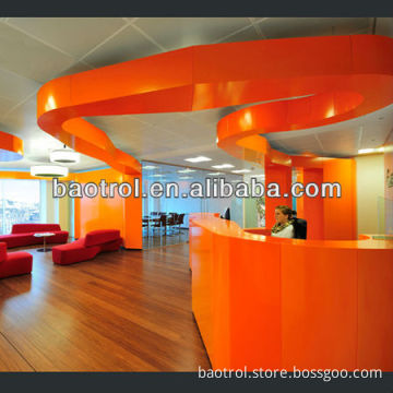 Solid surface comercial receiption desk